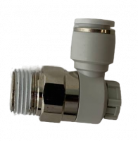 Пневмодроссель с обратным клапаном R1/4-8мм AS2201F-R1/4-08SA-PVC